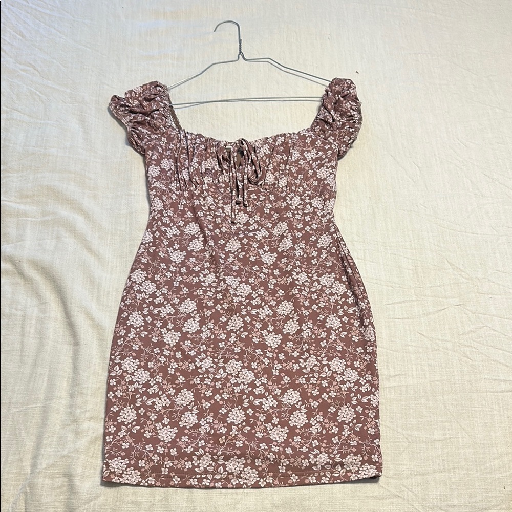 Floral Brown Dress